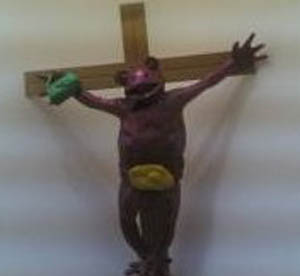 Crucified Christ as a Frog