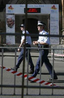 Staatspolizei Shut down Protests against Benedict-Ratzinger