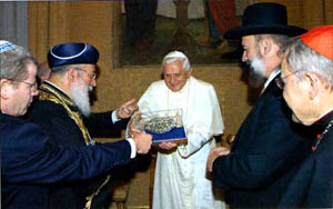 Benedict-Ratzinger and Jewish Rabbis
