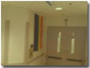 Rainbow Flag Hung in Newchurch Hospital