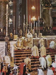 John XXIII Celebrating Mass in St. Peter's Basilica
