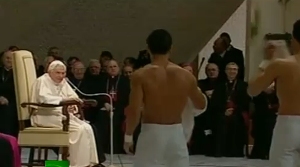 Seminude Acrobats at Papal Audience