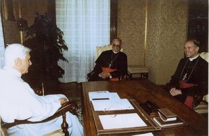 Benedict-Ratzinger, Dario Hoyos & Bernie Fellay
