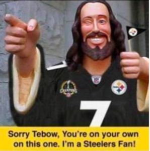 Jesus Football Caricature