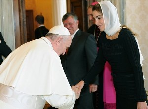 Francis-Bergoglio & Rania Al Abdullah