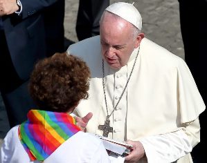 Francis-Bergoglio Blesses Lesbian