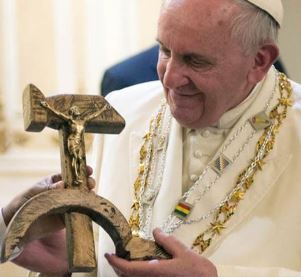 Bergoglio & Marxist Crucifix