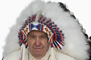 Francis-Bergoglio as Pagan Indian Chief