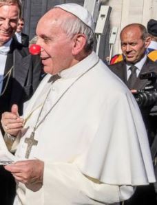 Francis-Bergoglio with Clown Nose
