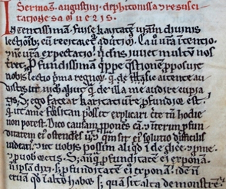 Newly-discovered St. Augustine Sermon